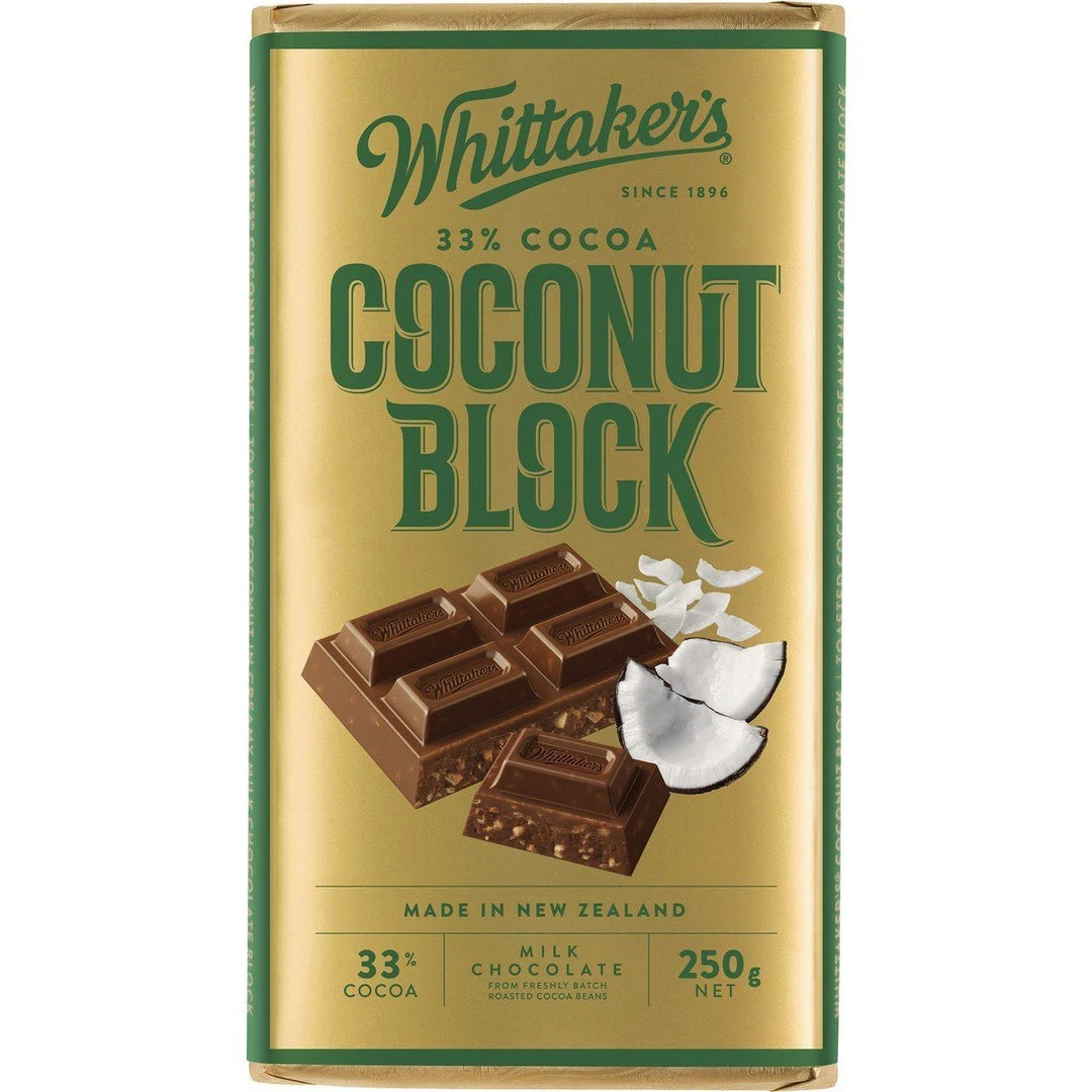 Joys Delights Lolly Shop Online Whittakers Coconut Block 250g Bulk 1 Joys Delights Lolly Shop Online Whittakers Coconut Block 250g Bulk