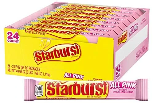 Joys Delights Lolly Shop Online Starburst All Pink Tube 58g Bulk 3 Joys Delights Lolly Shop Online Starburst All Pink Tube 58g Bulk