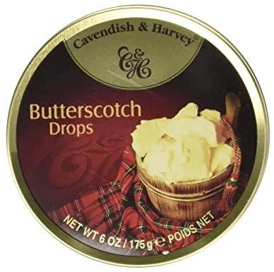 Joy's De'Lights Cavendish & Harvey Butterscotch Drops Tin Bulk 2 Joy's De'Lights Cavendish & Harvey Butterscotch Drops Tin Bulk