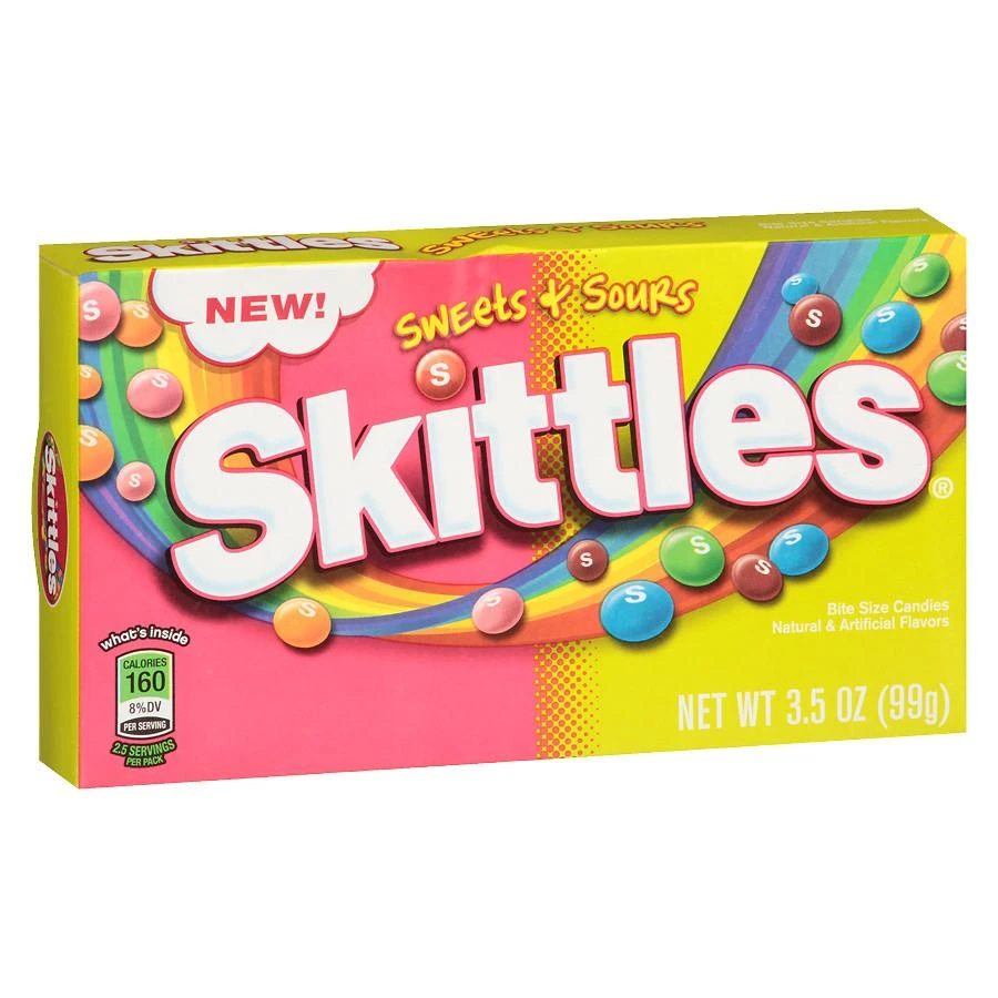 Joy's De'Lights Skittles Sweet And Sours Theatre Box All Candy 1 Joy's De'Lights Skittles Sweet And Sours Theatre Box All Candy