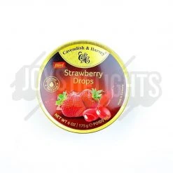 Joy's De'Lights All Candy Cavendish & Harvey Filled Strawberry Drops Tin Bulk