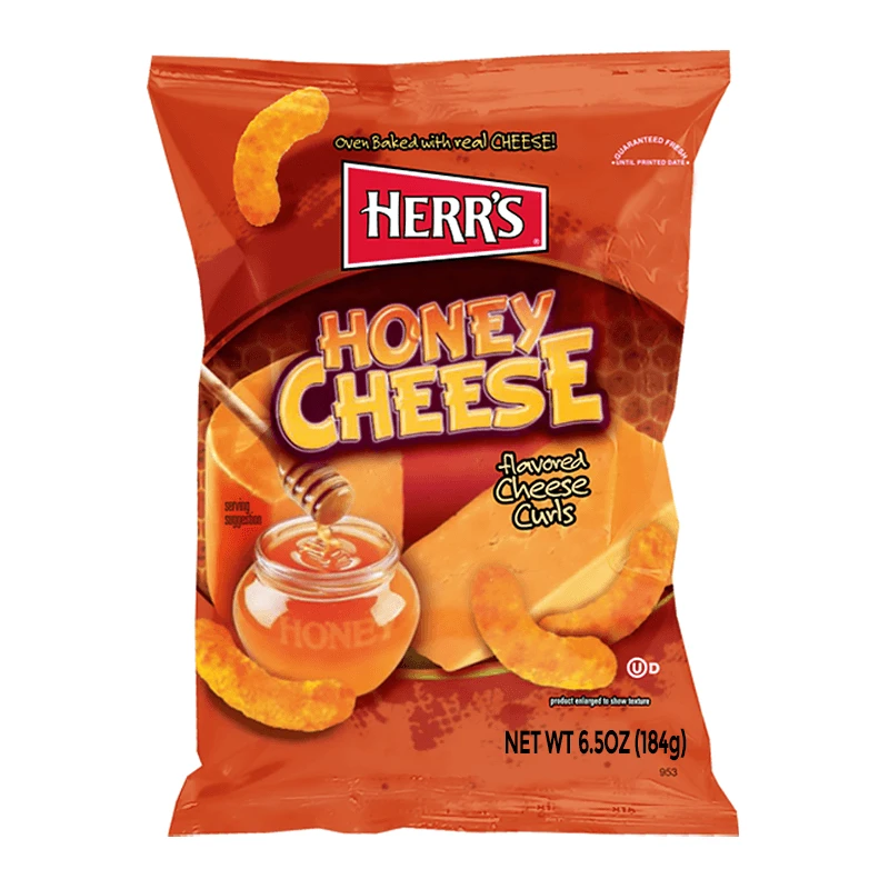 Joys Delights Lolly Shop Online Herr's Honey Cheese Curls 184g 1 Joys Delights Lolly Shop Online Herr's Honey Cheese Curls 184g