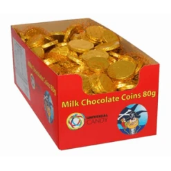 Joy's De'Lights Choc Coins 80g Bulk