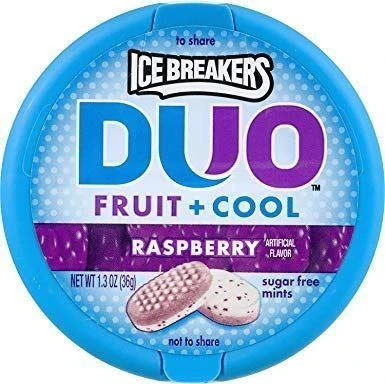 Joy's De'Lights Ice Breakers Duo Raspberry Bulk 1 Joy's De'Lights Ice Breakers Duo Raspberry Bulk