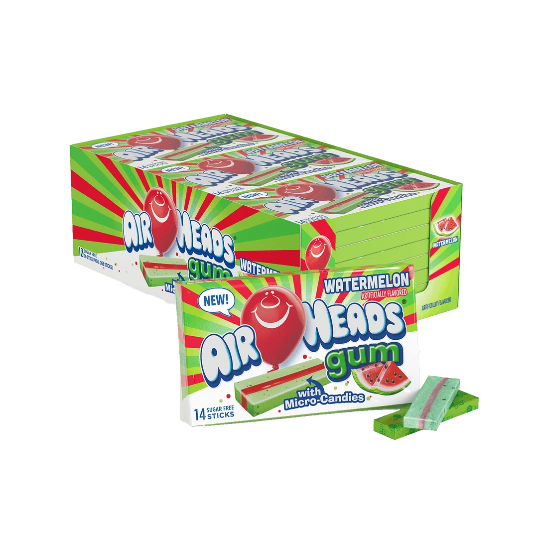 Joy's De'Lights All Candy Airheads Gum Watermelon Bulk 1 Joy's De'Lights All Candy Airheads Gum Watermelon Bulk