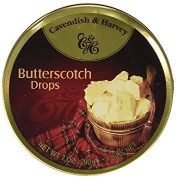 Joy's De'Lights Cavendish & Harvey Butterscotch Drops Tin 2 Joy's De'Lights Cavendish & Harvey Butterscotch Drops Tin