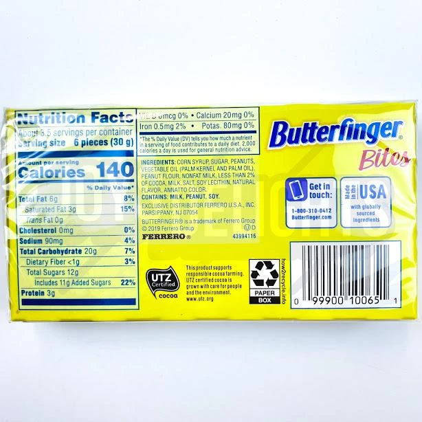 Joy's De'Lights All Candy Butterfinger Bites Theatre Box 2 Joy's De'Lights All Candy Butterfinger Bites Theatre Box