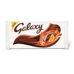 Joys Delights Lolly Shop Online Galaxy Smooth Orange Chocolate Block 110g Bulk Milk Chocolate