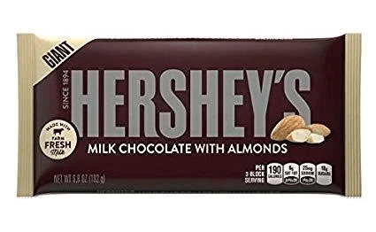 Joy's De'Lights Hershey's Almond Giant Milk Chocolate 1 Joy's De'Lights Hershey's Almond Giant Milk Chocolate
