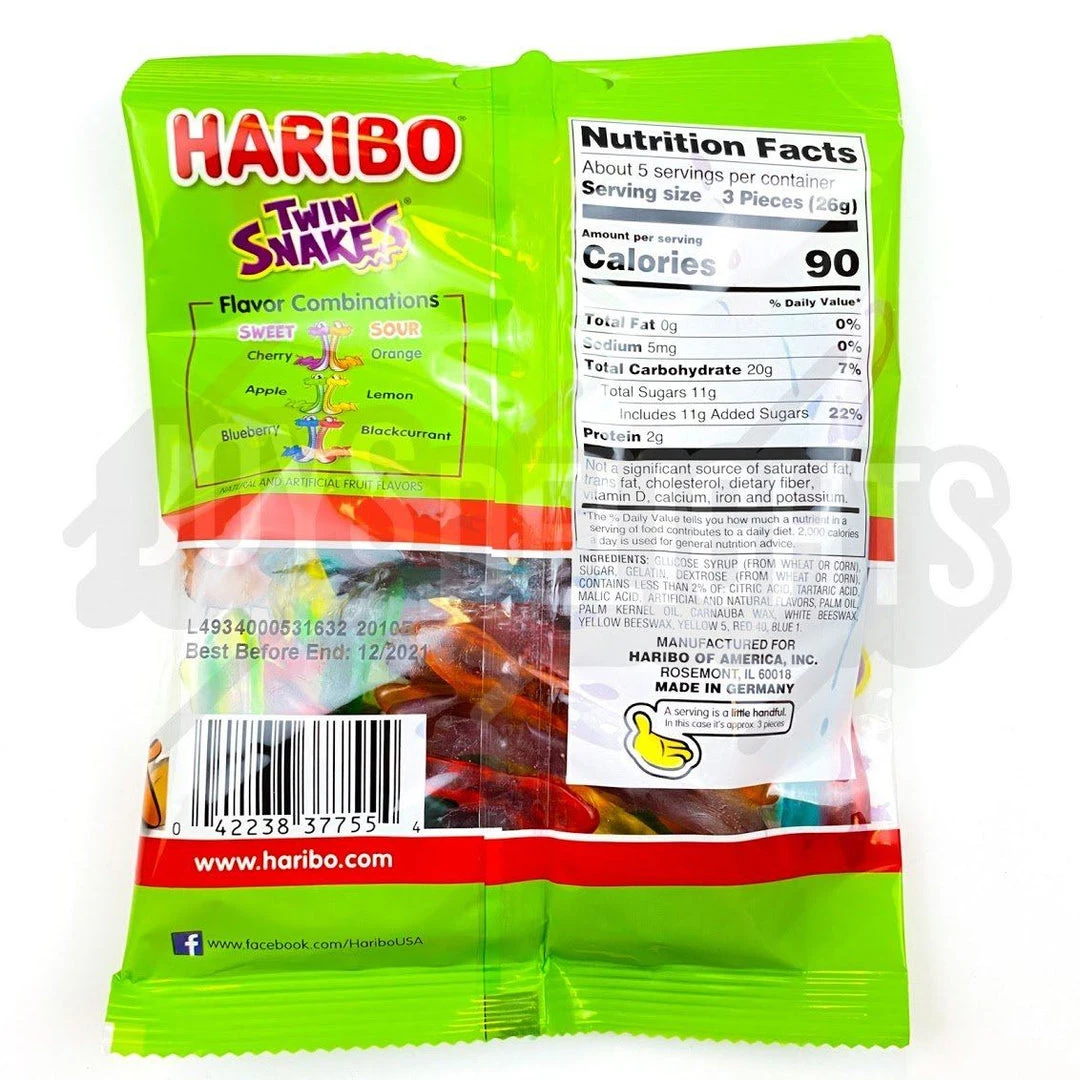 Joy's De'Lights Haribo Twin Snake 142g 2 Joy's De'Lights Haribo Twin Snake 142g