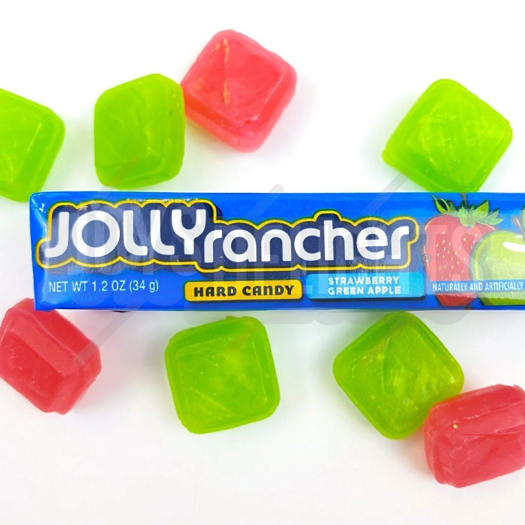 Candy Jolly Rancher Strawberry Green Apple 34g 1 Candy Jolly Rancher Strawberry Green Apple 34g
