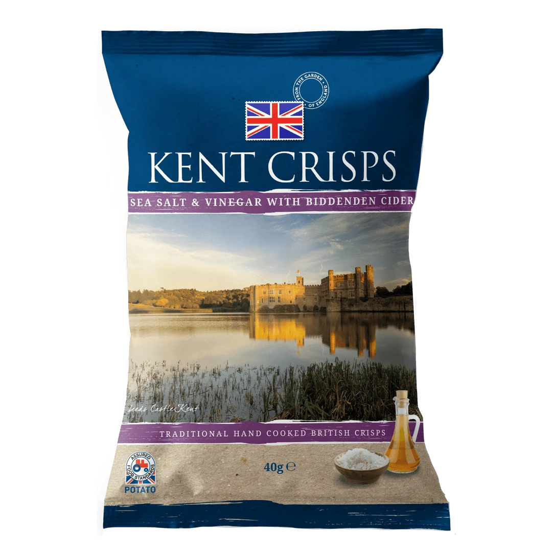 Joys Delights Lolly Shop Online New Arrivals Kent Crisps Sea Salt & Vinegar With Biddenden Cider 40g 1 Joys Delights Lolly Shop Online New Arrivals Kent Crisps Sea Salt & Vinegar With Biddenden Cider 40g