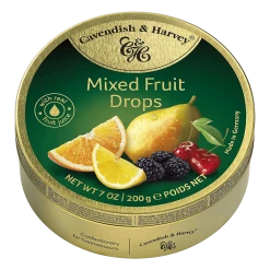 Joy's De'Lights Nostalgic Cavendish & Harvey Mixed Fruit Drops 200g Tin