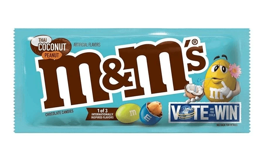 Joy's De'Lights Milk Chocolate M&M's Thai Coconut Peanut 49g 1 Joy's De'Lights Milk Chocolate M&M's Thai Coconut Peanut 49g