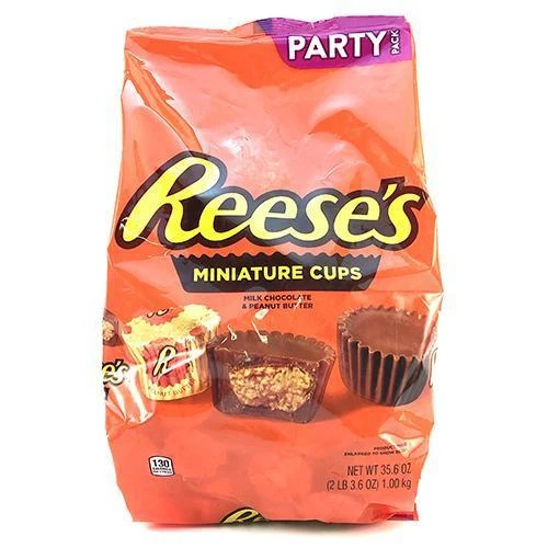 Joys Delights Lolly Shop Online Reese's Miniatures Party Pack 1kg Milk Chocolate 1 Joys Delights Lolly Shop Online Reese's Miniatures Party Pack 1kg Milk Chocolate