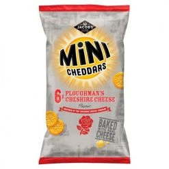 Joys Delights Lolly Shop Online Baked Mini Cheddars Ploughman's Cheshire Cheese 6 Pack