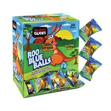 Joys Delights Lolly Shop Online Chewing Gum Roo Blue Balls