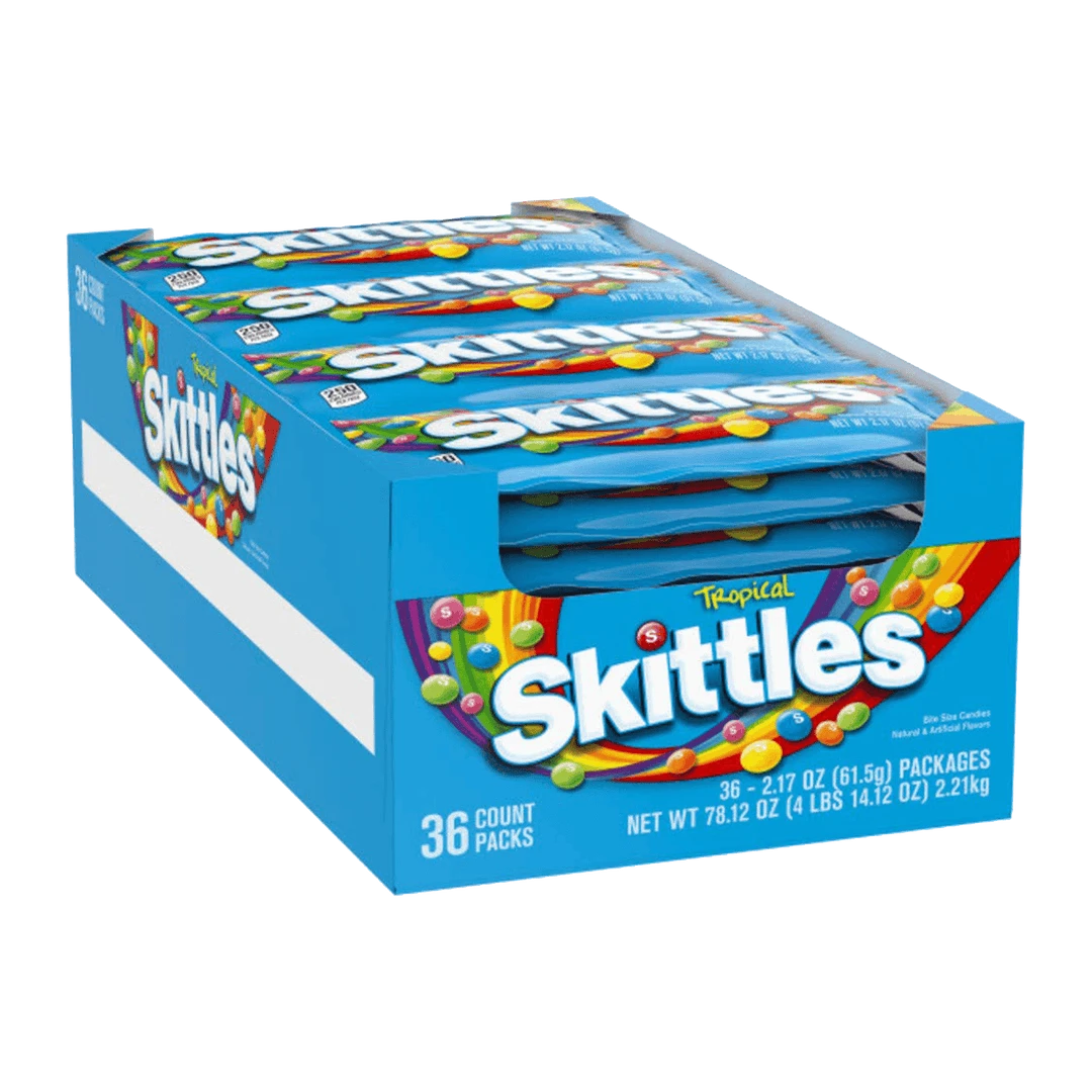 Funworks Skittles Tropical 36x62g 1 Funworks Skittles Tropical 36x62g