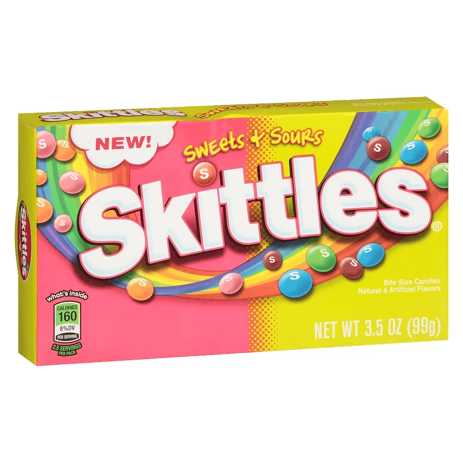 Joy's De'Lights Skittles Sweet And Sours Theatre Box All Candy 2 Joy's De'Lights Skittles Sweet And Sours Theatre Box All Candy