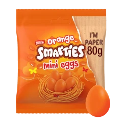 Joys Delights Lolly Shop Online Milk Chocolate Smarties Orange Mini Eggs 80g