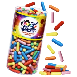 Joys Delights Lolly Shop Online Sour Rainbow Gum Chewing Gum