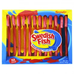 Joys Delights Lolly Shop Online On Sale Swedish Fish Candy Canes 150g