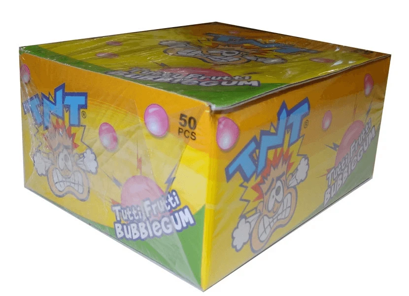 Funworks Australian Lollies TNT Tutti Frutti Bubblegum Sticks Bulk 1 Funworks Australian Lollies TNT Tutti Frutti Bubblegum Sticks Bulk