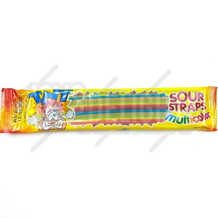 Joy's De'Lights All Candy TNT Multicolour Sour Straps Wrapped Single 1 Joy's De'Lights All Candy TNT Multicolour Sour Straps Wrapped Single