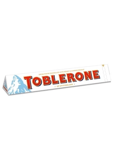 Joys Delights Lolly Shop Online Toblerone White 100g 1 Joys Delights Lolly Shop Online Toblerone White 100g