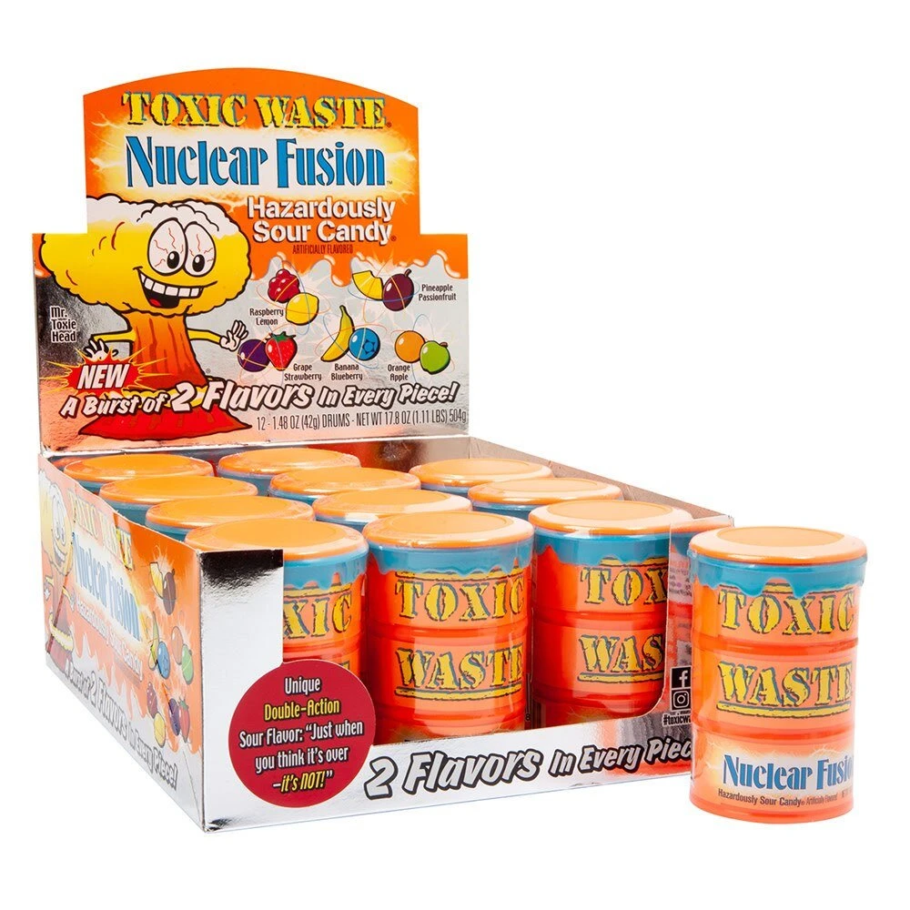 Joys Delights Lolly Shop Online Toxic Waste Nuclear Fusion Orange Drum Bulk 3 Joys Delights Lolly Shop Online Toxic Waste Nuclear Fusion Orange Drum Bulk