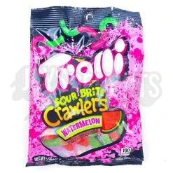Lolly Shop Online 12 Joy's De'Lights Trolli Sour Brite Crawlers Watermelon 142g All Candy