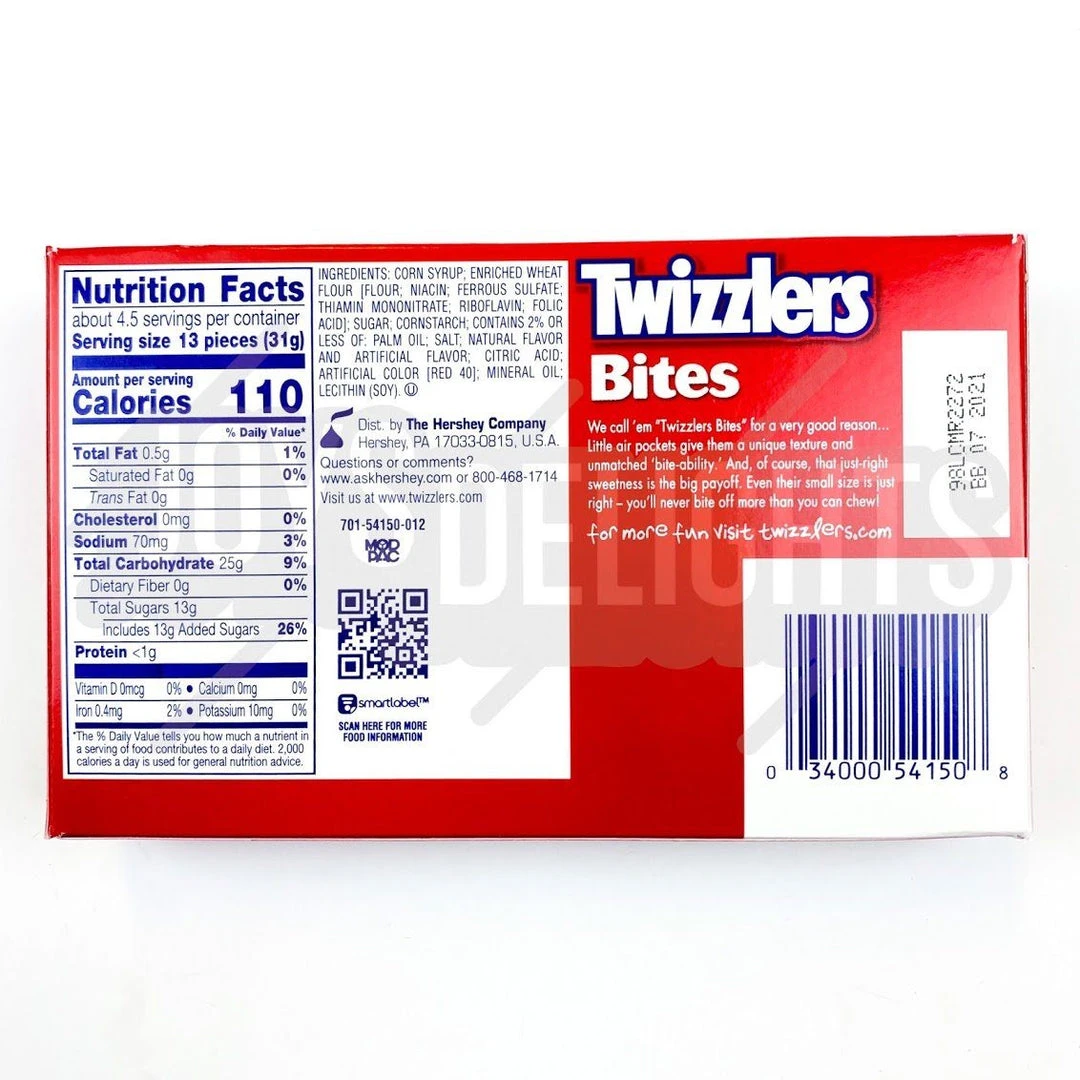 Joys Delights Lolly Shop Online Twizzler Cherry Bites Theatre 141g American Lollies 2 Joys Delights Lolly Shop Online Twizzler Cherry Bites Theatre 141g American Lollies