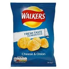 Joy's De'Lights Walkers Cheese & Onion Large Bulk UK Chips