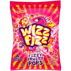 Joys Delights Lolly Shop Online Wizz Fizz Fruity Pops 15 Pack Australian Lollies