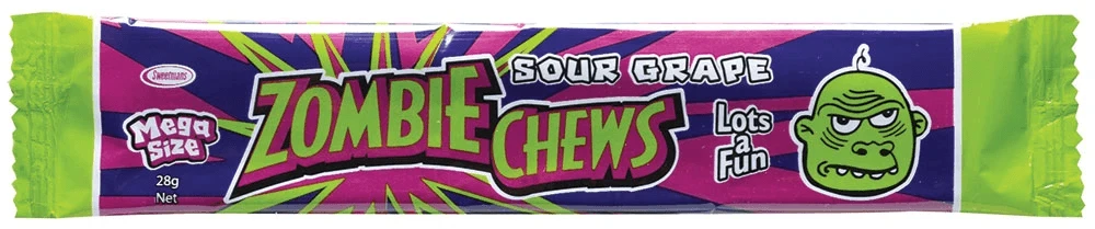 Joy's De'Lights Zombie Chews Sour Grape 2 Joy's De'Lights Zombie Chews Sour Grape