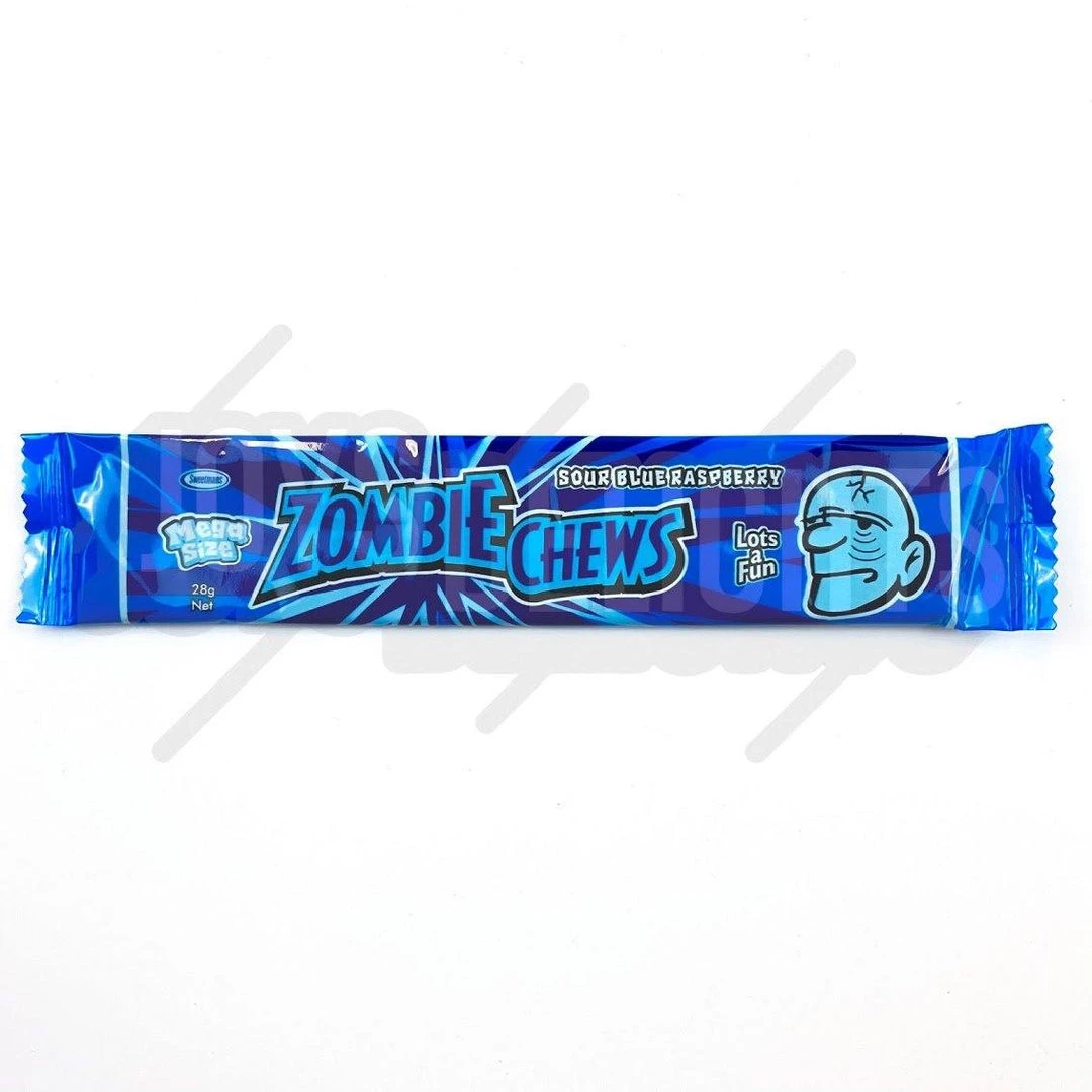 Joy's De'Lights Parties Zombie Chews Sour Blue Raspberry Small Bulk 2 Joy's De'Lights Parties Zombie Chews Sour Blue Raspberry Small Bulk